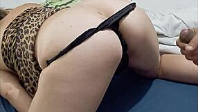 Sexy French Whore In Black Satin Panties