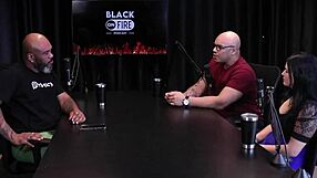 brazilian couple swaps partners in a wild casting game on sheer red.