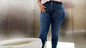 OMG! Hidden Cam in Public Restaurant Bathroom in Madrid!