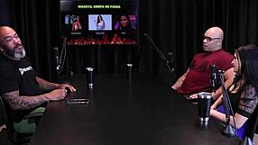 brazilian couple swaps partners in a wild casting game on sheer red.