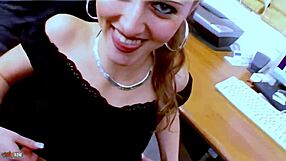Petite French Moana Mendez Slut Fucked Hard on Desk with Moans