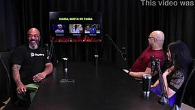 brazilian couple swaps partners in a wild casting game on sheer red.
