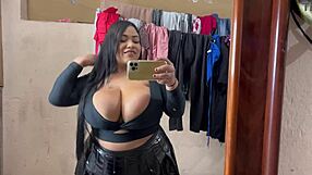 Caught Tenant Masturbating in Backyard with Huge Tits