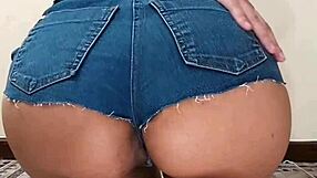 cum in my ass, love, skinny girl with huge butt shaking in tight jeans