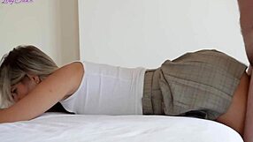 teacher spills inside a stunning college girl after class by mistake
