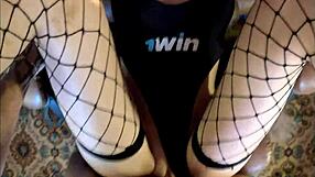 This whore screams loud from multiple orgasms in rough homemade sex. Her passion echoes through the room.