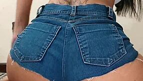 cum in my ass, love, skinny girl with huge butt shaking in tight jeans