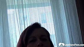 I love watching this milf lay on the floor to finger herself hard