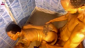 damn, this nasty shower sex got me creampieing on his hard cock part