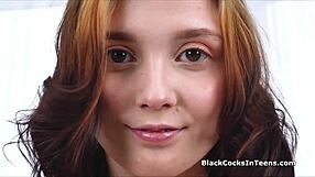 her first bbc experience getting pounded hard in wild interracial action