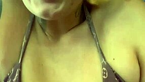 Training in a bikini at Ipanema beach gym, dripping wet with sweat down my legs
