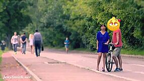Hidden Cam Catches Jeny Stripped Bare in Public