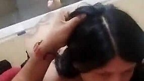 Damn, sucking my stepbro’s cock till he finishes in my mouth! 😜