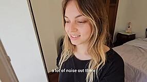 Strolling Buenos Aires with My Young Wife for Anal Orgasm and Cum Facial