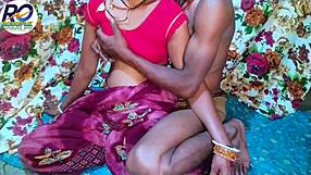 Desi Bhabhi Stuns in Red Saree with Brother-in-Law
