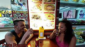 Carioca Preta Safada Burns with Fire Alongside Playboy Kadu Ventri