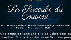Horny French Succubus in La Succube Du Couvent Audio Porn!