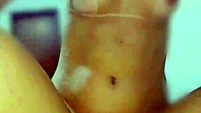 Tanned stepsister rides my cock with hot passion