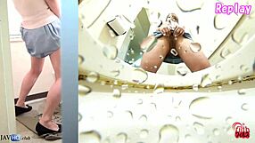 can this cute japanese babe get any hotter peeing in public on hidden cam?