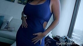 teasing euro hottie sophie dee oils her big curves