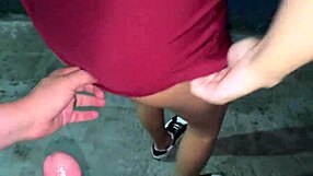 I sucked my friend in the alley and gave my ass.