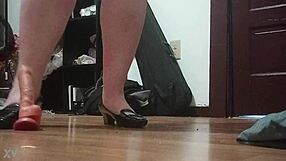 Wow! Crushing That Cock with Heels Hurts!