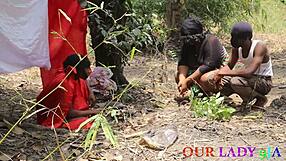 In a desperate bid for pregnancy, the chief priest takes a wife outdoors. Her husband watches as the African threesome unfolds under tradition.