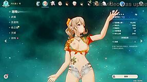 hexi wang genshin modder shows off nude jean in wild game action.