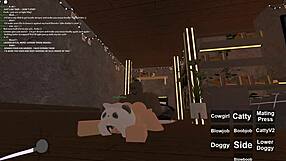 First time amateur tries Roblox porn with curiosity