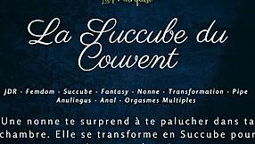 Horny French Succubus in La Succube Du Couvent Audio Porn!