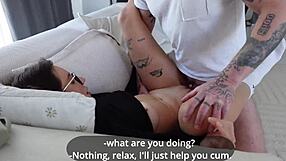 stepsister caught jerking off so i made her cum
