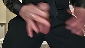 explosive cumshot with intense moans and a huge cock to swallow. dirty italian talk in elegant black dress for sexy orgasm.