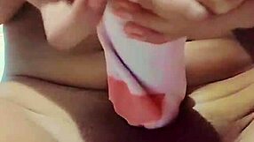 Wow, I needed cock so bad I made my own homemade dildo!