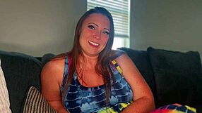 horny hotwife takes a bbc creampie and brings it back for hubby to lick up