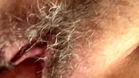 hairy pussy drilled in slow motion close view