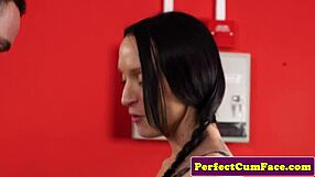 Hey, watch this groupie give a sloppy blowjob in the shower