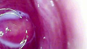 camera deep in my creamy juicy pussy till i cum