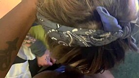 yo, watch this tattoo slut suck dick upside down... gets punished with rough fucking after!