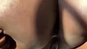 Amazing Ebony Slut Displays Her Fat Ass in Close-Up Tease