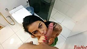 hey, he just barged into the bathroom and made me swallow his huge cock!