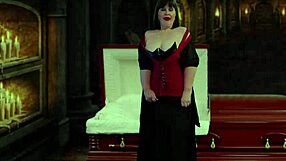 granny vampyra pegs and sucks cock for cum