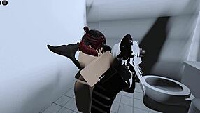 Cute Furry Subscriber Begged Me to Fuck Her Hard in Roblox Condo