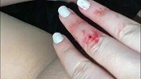 Curious virgin teen from Saudi Arabia explores first-time fingering in Los Angeles. She reaches intense squirting orgasms with loud moans as an amateur.