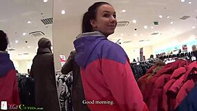 Mallcuties Features Horny Czech Teen Masturbating Outdoors for Clothes