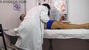 Cock Gets Hard In Front Of Nurse!