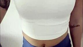 at the birthday party for my stepson this skinny milf ends up sucking the bully's huge cock secretly
