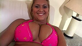 Babalu Gets Bent Over in Fishnets for Hard Doggystyle Fucking with Gaping Asshole
